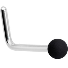 Load image into Gallery viewer, 20G 7mm Black Matte 2mm L Shaped Nose Ring
