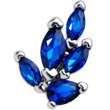 Load image into Gallery viewer, 20G 5/16 Blue Gem Raindrop Nose Hoop
