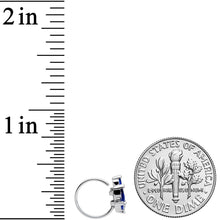 Load image into Gallery viewer, 20G 5/16 Blue Gem Raindrop Nose Hoop

