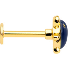 Load image into Gallery viewer, 16G 5/16 Gold Tone Black Mouse Labret Monroe Tragus
