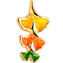 Load image into Gallery viewer, 16G 5/16 Gold Tone Autumn Leaves Fall Labret Monroe Tragus
