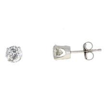 Load image into Gallery viewer, 1.00ct Diamond Stud Earrings 14KT White Gold
