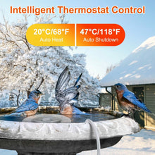 Load image into Gallery viewer, 70W Bird Bath Deicer Aluminum Alloy Water Heater with Thermostat Auto Shutdown
