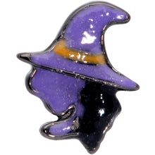 Load image into Gallery viewer, 16G 1/4 Purple Witch Halloween Cartilage Tragus
