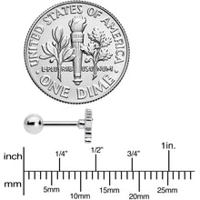 Load image into Gallery viewer, 16G 1/4 Happy Ghost Halloween Cartilage Tragus Earring

