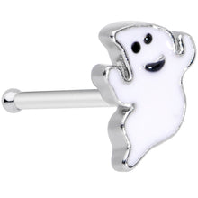 Load image into Gallery viewer, 20G 1/4 Happy Ghost Halloween Nose Bone
