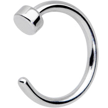 Load image into Gallery viewer, 20G 1/4 Simple Disc Nose Hoop
