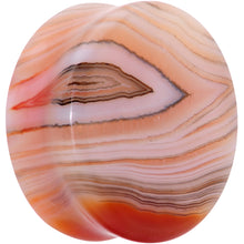 Load image into Gallery viewer, Natural Red Line Agate Stone Saddle Plug Set
