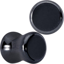 Load image into Gallery viewer, Natural Black Hematite Stone Saddle Plug Set
