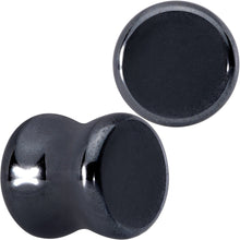 Load image into Gallery viewer, Natural Black Hematite Stone Saddle Plug Set
