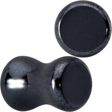 Load image into Gallery viewer, Natural Black Hematite Stone Saddle Plug Set
