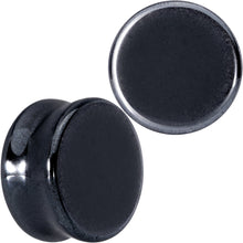 Load image into Gallery viewer, Natural Black Hematite Stone Saddle Plug Set
