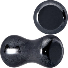 Load image into Gallery viewer, Natural Black Hematite Stone Saddle Plug Set
