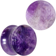 Load image into Gallery viewer, Natural Purple Amethyst Stone Saddle Plug Set
