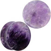Load image into Gallery viewer, Natural Purple Amethyst Stone Saddle Plug Set
