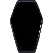 Load image into Gallery viewer, Black Obsidian Coffin Halloween Double Flare Plug Set
