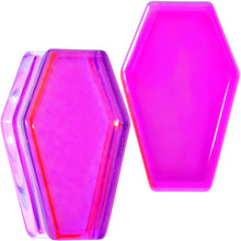 Load image into Gallery viewer, Aurora Purple Cloudy Quartz Stone Coffin Double Flare Plug Set
