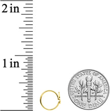 Load image into Gallery viewer, 20G 5/16 Gold Tone Licensed Playboy Bunny Nose Hoop
