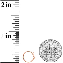 Load image into Gallery viewer, 20G 5/16 Rose Gold Tone Licensed Playboy Bunny Nose Hoop
