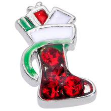 Load image into Gallery viewer, 20G 7mm Red Gem Gifts Stocking Christmas L Shape Nose Ring
