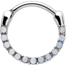 Load image into Gallery viewer, 16G 3/8 Aurora Gem Paved Cartilage Clicker
