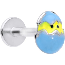 Load image into Gallery viewer, 16G 5/16 Blue Easter Egg Chick Labret Monroe Tragus

