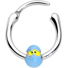 Load image into Gallery viewer, 16G 3/8 Blue Easter Egg Chick Cartilage Clicker
