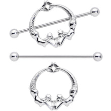 Load image into Gallery viewer, 14G 13/16 Double Mermaid Nautical Nipple Shield Set

