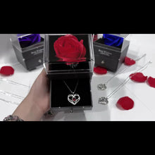 Load image into Gallery viewer, Permanent Rose Gift Box, Love Rose Multi Pendant Necklace, Women's Simple and Exquisite Jewelry, Gift for Mother, Lover, Best Friend, New Year's Gift, Mother's Day Gift, Birthday Gift, Party, Thanksgiving Gift, Allergen resis
