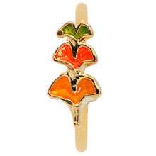Load image into Gallery viewer, 20G 5/16 Gold Tone Autumn Leaves Fall Nose Hoop

