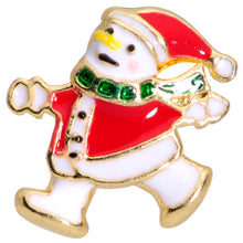 Load image into Gallery viewer, Holiday Snowman Santa Tragus Cartilage Earring

