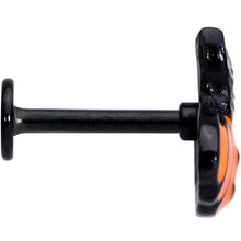 Load image into Gallery viewer, 16G 5/16 Black Cat Surprise Pumpkin Halloween Labret Tragus
