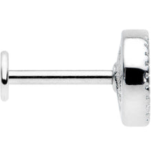 Load image into Gallery viewer, 16G 5/16 Iridescent Crescent Moon Labret Monroe Tragus
