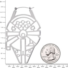 Load image into Gallery viewer, Officially Licensed Star Wars Millennium Falcon Tunnel Plug Earrings
