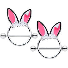 Load image into Gallery viewer, 14G 11/16 Easter Bunny Ears Nipple Shield Set
