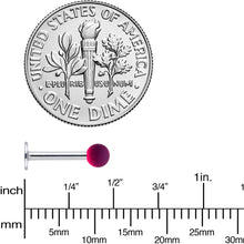 Load image into Gallery viewer, 16G 5/16 Pink Purple Ombre Soft Finish Labret Monroe Tragus
