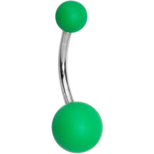 Load image into Gallery viewer, Gorgeous Green Soft Finish Belly Ring
