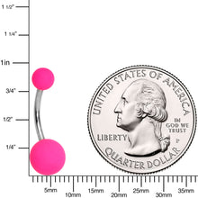 Load image into Gallery viewer, Powerfully Pink Soft Finish Belly Ring
