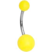 Load image into Gallery viewer, Brilliant Yellow Soft Finish Belly Ring
