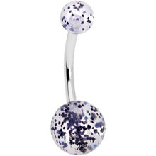 Load image into Gallery viewer, Black Skull Heart Pink Faux Opal Halloween Belly Ring Set of 4

