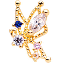 Load image into Gallery viewer, 16G 5/16 Clear CZ Gem Star Angel Christmas Labret Monroe Tragus
