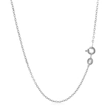 Load image into Gallery viewer, 14k White Gold Faceted Cable Link Chain 1.3mm
