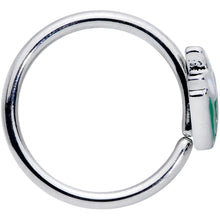 Load image into Gallery viewer, 18G 3/8 Springtime White Tulip Flowers Nose Hoop
