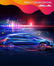 Load image into Gallery viewer, Interior Car Lights LED Car Strip Lights with Two-Line Waterproof Design RGB LED Strip Light With USB Wireless Remote Music Control Multiple Modes and Music Sync Under Dash Car Lighting with Car Charger, DC 12V
