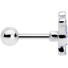 Load image into Gallery viewer, 16G 1/4 Happy Purple Hippo Cartilage Tragus Earring
