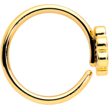 Load image into Gallery viewer, 18G 3/8 Gold Tone Turkey Time Thanksgiving Nose Hoop
