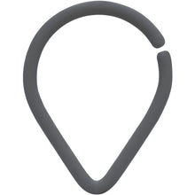 Load image into Gallery viewer, 18G 3/8 Grey Matte Teardrop Cartilage Closure Ring
