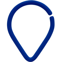Load image into Gallery viewer, 18G 3/8 Blue Matte Teardrop Cartilage Closure Ring
