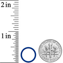 Load image into Gallery viewer, 18G 3/8 Blue Matte Cartilage Hinged Segment Ring
