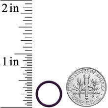 Load image into Gallery viewer, 18G 3/8 Dark Purple Matte Cartilage Hinged Segment Ring
